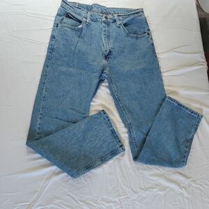 Wrangler Blue Straight Jeans Classic Denim